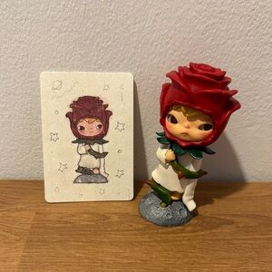 A Pop Mart Hirono x Le Petit Prince Series “The Rose”